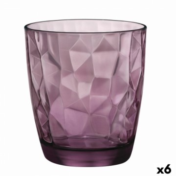 Стакан Bormioli Rocco Diamond Фиолетовый Cтекло (390 ml) (6 штук)