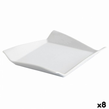 Тарелка Quid Gastro Fresh Сэндвич Керамика Белый (17,5 cm) (8 штук)