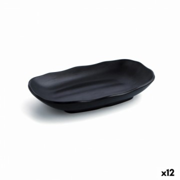 Dziļais šķīvis Quid A'Bordo Melns Plastmasa (25,5 cm) (12 gb.)