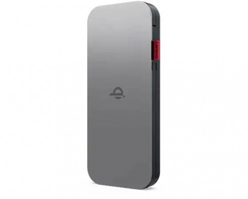 Lenovo  
         
       GO Wireless Power Bank 10000 mAh, 	Thunder Black, 258 g, 15 W image 1