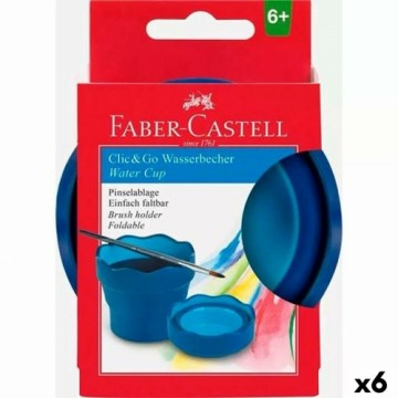 Стакан Faber-Castell Clic & Go Складной Синий (6 штук)