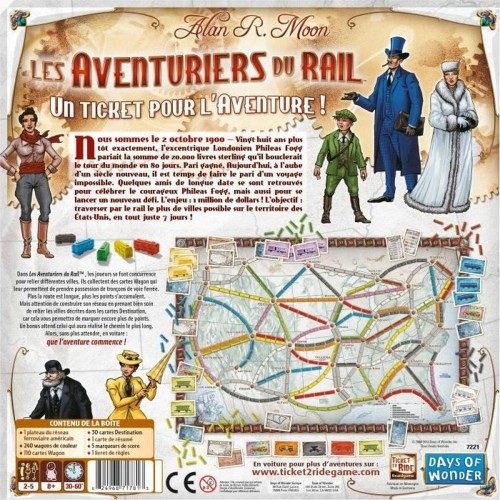 Spēlētāji Asmodee The Adventurers of Rail USA (FR) image 5