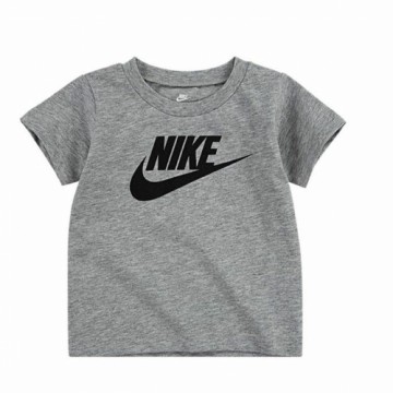 Krekls ar Īsām Piedurknēm Bērniem Nike Futura SS Tumši pelēks