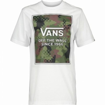 Vīriešu Krekls ar Īsām Piedurknēm Vans Camo Check Balts