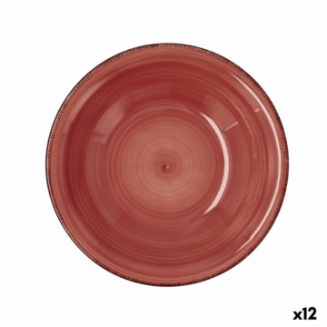 Dziļais šķīvis Quid Vita Keramika Sarkans (ø 21,5 cm) (12 gb.)