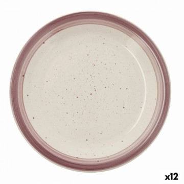 Плоская тарелка Quid Allegra Peoni Керамика Двухцветный (Ø 27 cm) (12 штук)