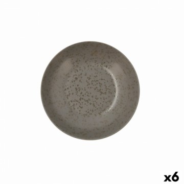 Dziļais šķīvis Ariane Oxide Keramika Pelēks (Ø 21 cm) (6 gb.)