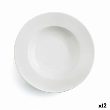 Dziļais šķīvis Ariane Orba Keramika Balts (23 cm) (12 gb.)