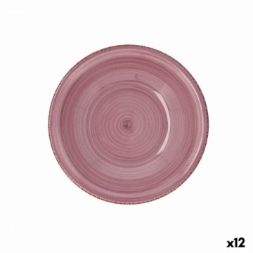 Dziļais šķīvis Quid Peoni Vita Keramika Rozā (ø 21,5 cm) (12 gb.)