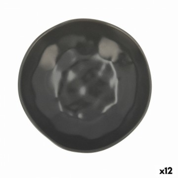 Dziļais šķīvis Bidasoa Cosmos Keramika Melns (22 cm) (12 gb.)