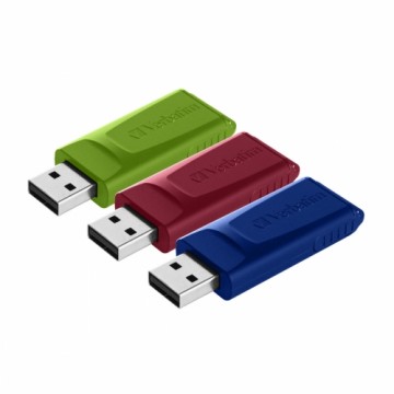 Pendrive Verbatim Slider USB 2.0 Штабелёр 3 штук 16 Гб