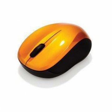 Беспроводная мышь Verbatim Go Nano Компактный Приемник USB Чёрный Оранжевый 1600 dpi