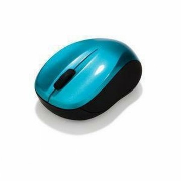 Беспроводная мышь Verbatim Go Nano Компактный Приемник USB Чёрный бирюзовый 1600 dpi