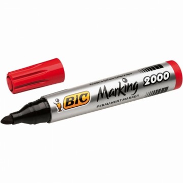 Постоянный маркер Bic Marking 2000 Красный 12 штук
