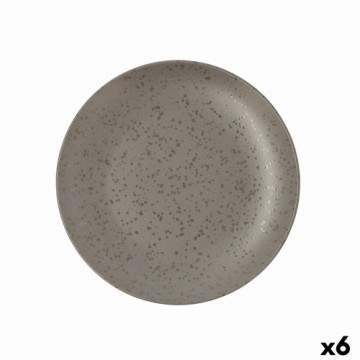 Плоская тарелка Ariane Oxide Керамика Серый (Ø 27 cm) (6 штук)
