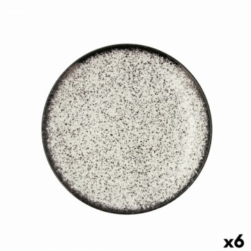 Плоская тарелка Ariane Rock Keramika Melns (Ø 27 cm) (6 gb.)