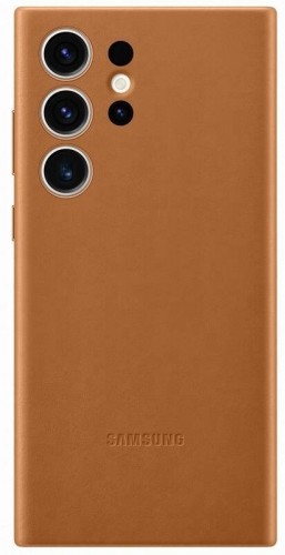 EF-VS918LAE Samsung Leather Cover for Galaxy S23 Ultra Camel image 2