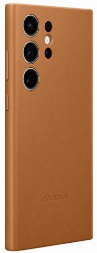 EF-VS918LAE Samsung Leather Cover for Galaxy S23 Ultra Camel image 3