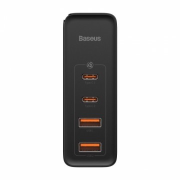 Baseus GaN CCGAN2P-L01 Tīkla Lādētājs 2 x USB | 2 x USB-C | 100W | 5A Melns