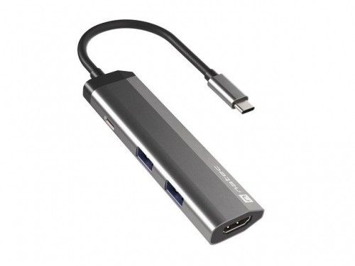 Natec  
         
       Multi-Port Adapter Fowler Slim 0.15 m, Grey, USB Type-C image 1