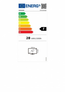 Samsung  
         
       Monitor LS34J550WQRXEN 34 ", VA,  Ultra WQHD, 3440 x 1440, 21:9, 4 ms, 300 cd/m², Dark Blue Gray, 75 Hz, HDMI ports quantity 2