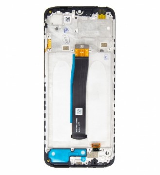 LCD Display + Touch Unit + Front Cover for Xiaomi Redmi 10C Black (Service Pack)