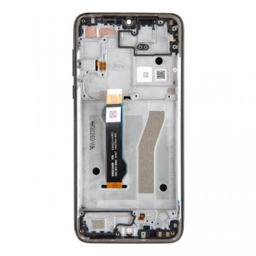 Motorola G8 Plus LCD Display + Touch Unit + Front Cover Dark Blue (Service Pack)