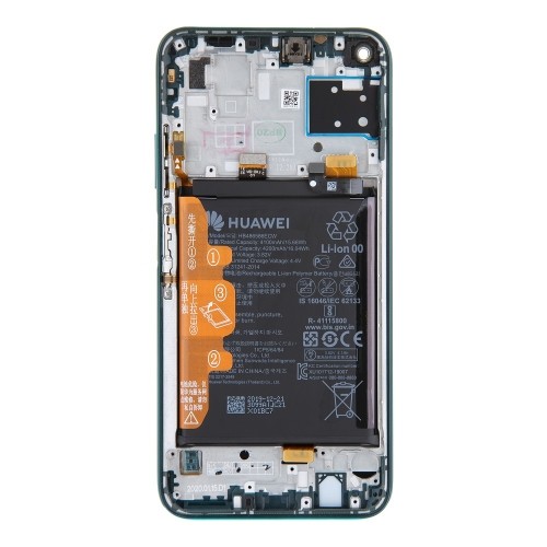 Huawei P40 Lite LCD Display + Touch Unit + Front Cover Crush Green (Service Pack) image 1
