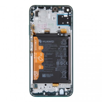 Huawei P40 Lite LCD Display + Touch Unit + Front Cover Crush Green (Service Pack)