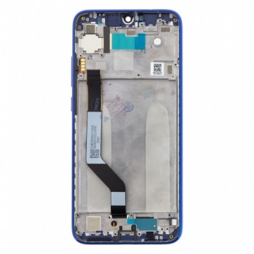 LCD Display + Touch Unit + Front Cover for Xiaomi Redmi Note 7 Blue (Service Pack)