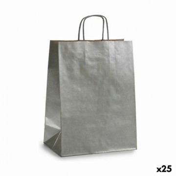 Pincello Бумажный пакет Серебристый (24 x 12 x 40 cm) (25 штук)