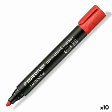 Permanentais marķieris Staedtler Lumocolor 352-2 Sarkans (10 gb.)