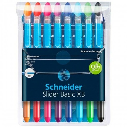 Lodīšu Pildspalvu Komplekts Schneider Slider Basic XB Daudzkrāsains 8 Daudzums image 1