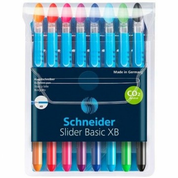 Lodīšu Pildspalvu Komplekts Schneider Slider Basic XB Daudzkrāsains 8 Daudzums