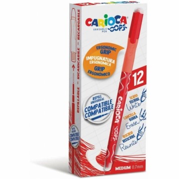 Pildspalva Carioca Oops Sarkans 0,7 mm (12 gb.)