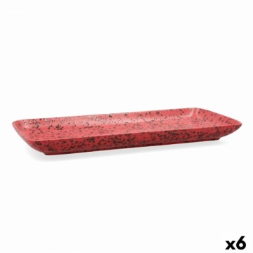 Поднос Ariane Oxide Керамика Красный (36 x 16,5  cm) (6 штук)