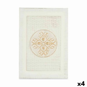 Gift Decor Canvas Mandala Ar reljefu (35 x 50 x 2,5 cm) (4 gb.)