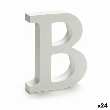 Pincello письмо B Деревянный Белый (2 x 16 x 14,5 cm) (24 штук)