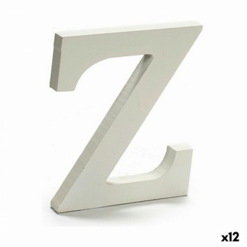 Pincello письмо Z Деревянный Белый (1,8 x 21 x 17 cm) (12 штук)