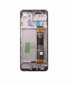 LCD display +Touch Unit + Front Cover Samsung A236 Galaxy A23 5G Black (Service Pack)