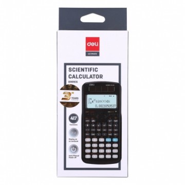 Deli Scientific Calculator 417F-textbook display BLACK