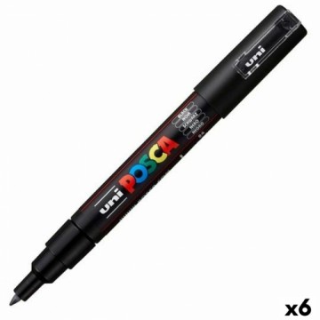 Marķiera Pildspalva POSCA PC-1M Melns (6 gb.)