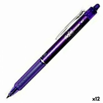 Pildspalva Pilot Frixion Clicker Izdzēšama tinte Violets 0,4 mm 12 gb.