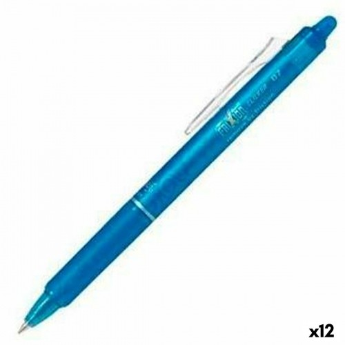 Pildspalva Pilot Frixion Clicker Izdzēšama tinte Gaiši Zils 0,4 mm 12 gb. image 1