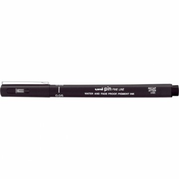 Постоянный маркер Uni-Ball PIN Fine Line Чёрный (12 штук)