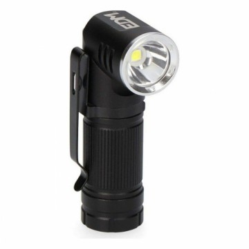 фонарь LED EDM Зарядное устройство Mini Поворотная головка 8 W Чёрный Алюминий 450 lm