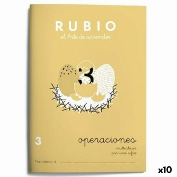 Mathematics notebook Rubio Nº3 Spāņu 20 Loksnes 10 gb.