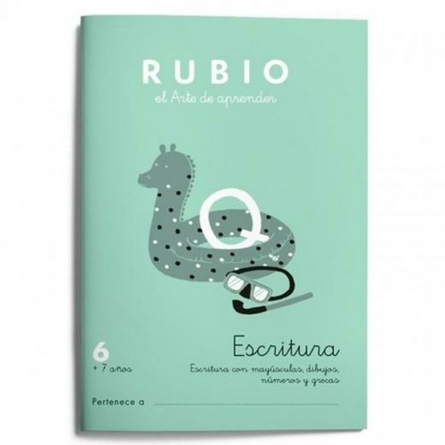 Writing and calligraphy notebook Rubio Nº06 Spāņu 20 Loksnes 10 gb. image 2