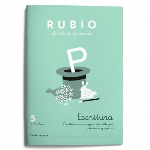 Writing and calligraphy notebook Rubio Nº05 Spāņu 20 Loksnes 10 gb. image 2
