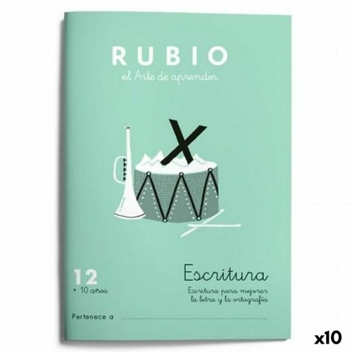 Writing and calligraphy notebook Rubio Nº12 Spāņu 20 Loksnes 10 gb. image 1